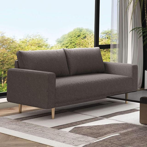 ELVERUM Loveseat, Charcoal Gray - Carl's Furniture (Garden City, KS)