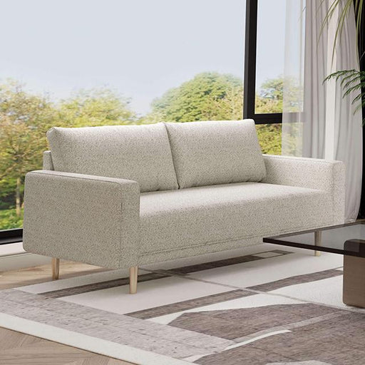 ELVERUM Loveseat, Off-White - Carl's Furniture (Garden City, KS)