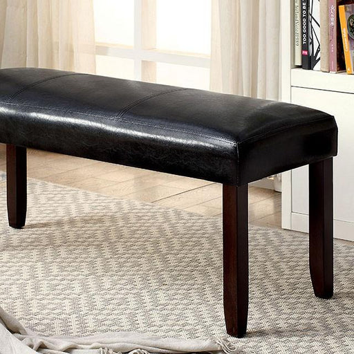 EMMONS I Dark Cherry/Espresso Bench - Carl's Furniture (Garden City, KS)