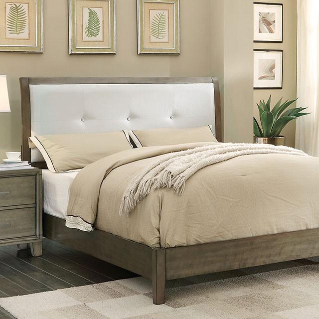 Enrico Full Queen Bed Brown, Black, & Cherry - Carl's Furniture (Garden City, KS)