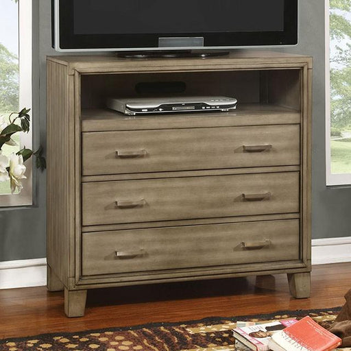 ENRICO I Gray Media Chest - Carl's Furniture (Garden City, KS)
