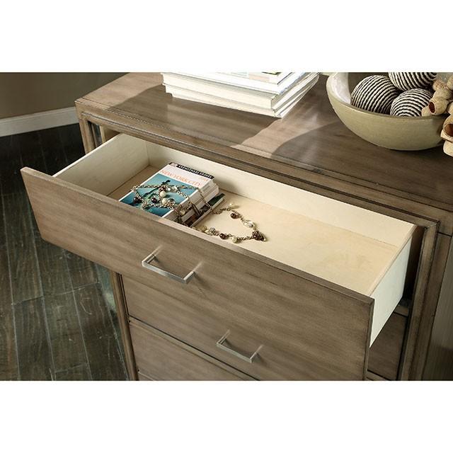 ENRICO I Gray Media Chest - Carl's Furniture (Garden City, KS)
