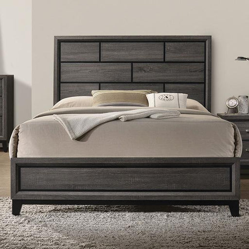 Errico Bed Grey & White - Carl's Furniture (Garden City, KS)