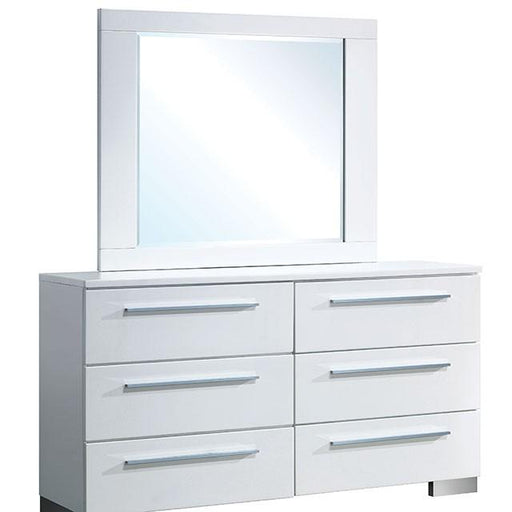 CLEMENTINE Glossy White Dresser - Carl's Furniture (Garden City, KS)
