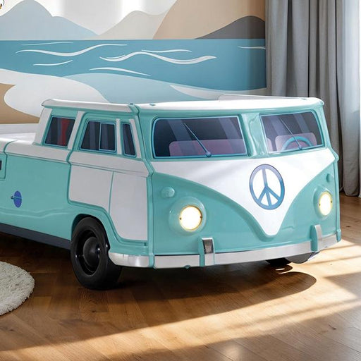 Axel Peace Bus Twin Bed - Carl's Furniture (Garden City, KS)