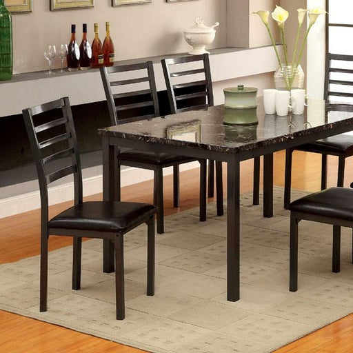 COLMAN Black 60" Dining Table - Carl's Furniture (Garden City, KS)
