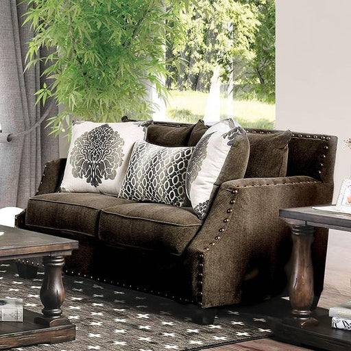 Cornelia Light Brown Love Seat - Carl's Furniture (Garden City, KS)