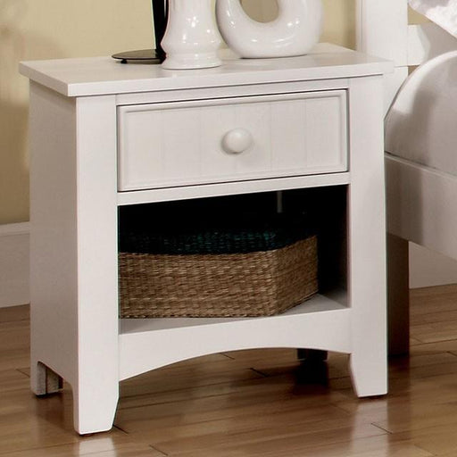 Corry White Night Stand - Carl's Furniture (Garden City, KS)