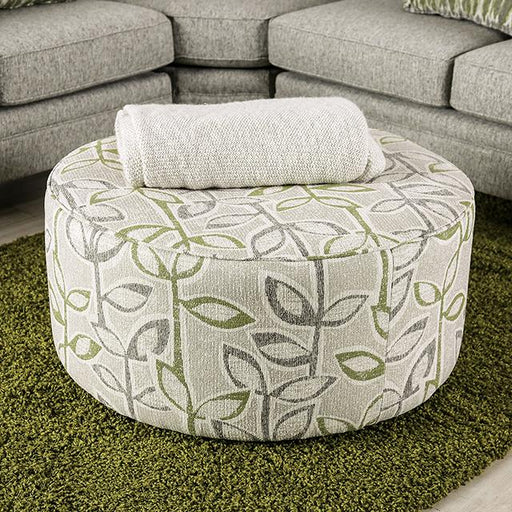 GARDNER Ottoman, Gray/Green - Carl's Furniture (Garden City, KS)
