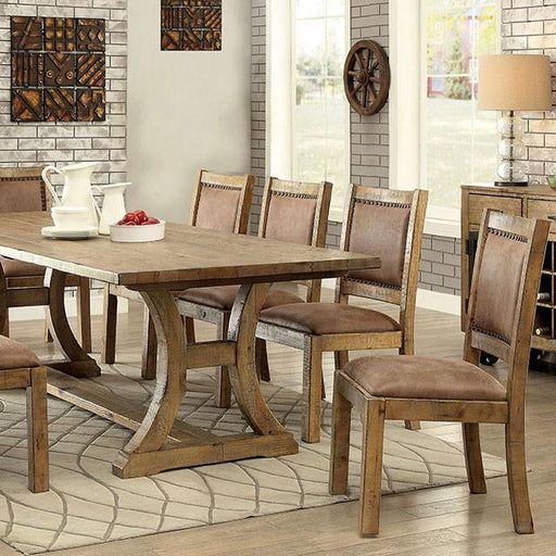 GIANNA Rustic Pine 96" Dining Table - Carl's Furniture (Garden City, KS)