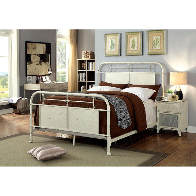 Haldus Cal.King, E.King, & Twin Bed White, Ivory, & Red - Carl's Furniture (Garden City, KS)