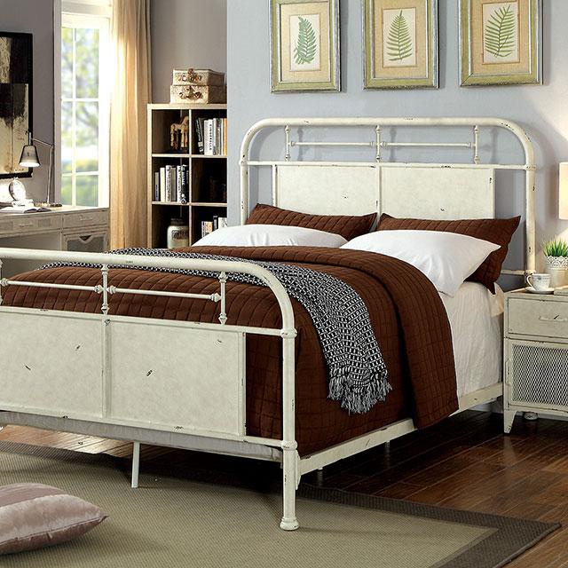 Haldus Bed Ivory, Red & White - Carl's Furniture (Garden City, KS)