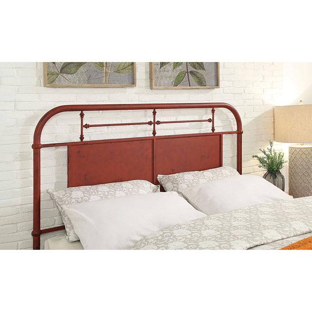 Haldus Cal.King, E.King, & Twin Bed White, Ivory, & Red - Carl's Furniture (Garden City, KS)