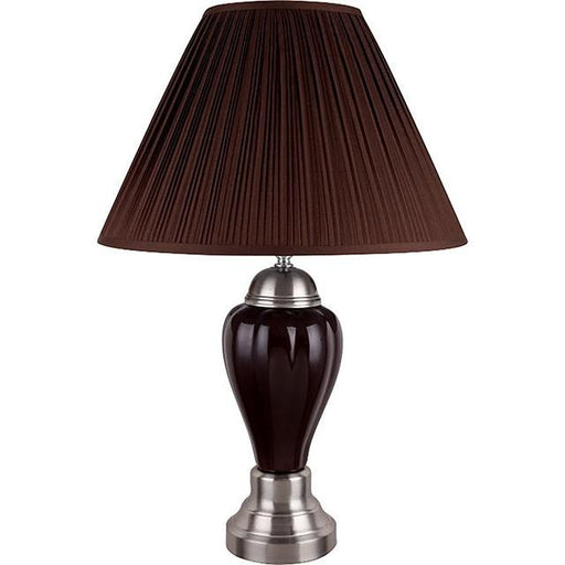 Hanna Espresso Table Lamp - Carl's Furniture (Garden City, KS)