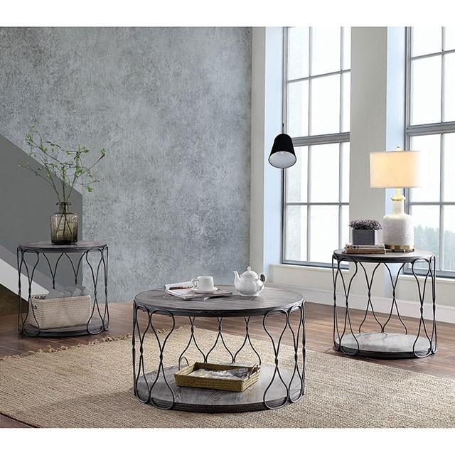 Hawdon Gray End Table - Carl's Furniture (Garden City, KS)