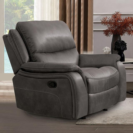 HENRICUS Glider Recliner, Dark Gray - Carl's Furniture (Garden City, KS)