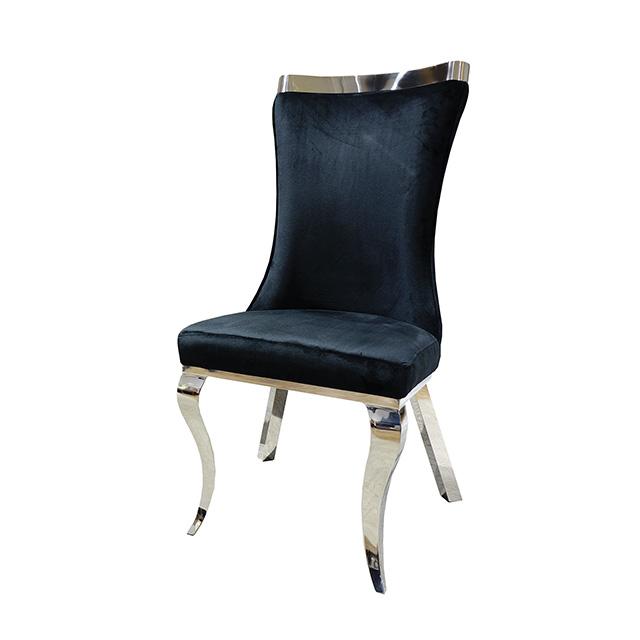 Basilicata Gold Chair (2/CTN) White, Gray, & Black - Carl's Furniture (Garden City, KS)