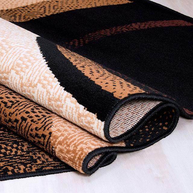 Blitar Brown Black, Brown Cream, & Gray 5' X 7' Area Rug - Carl's Furniture (Garden City, KS)