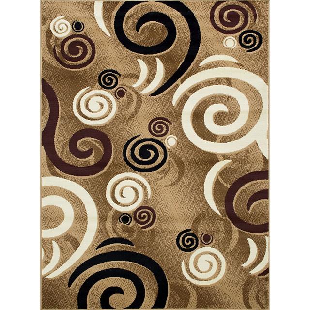 Blitar Brown Black, Brown Cream, & Gray 5' X 7' Area Rug - Carl's Furniture (Garden City, KS)