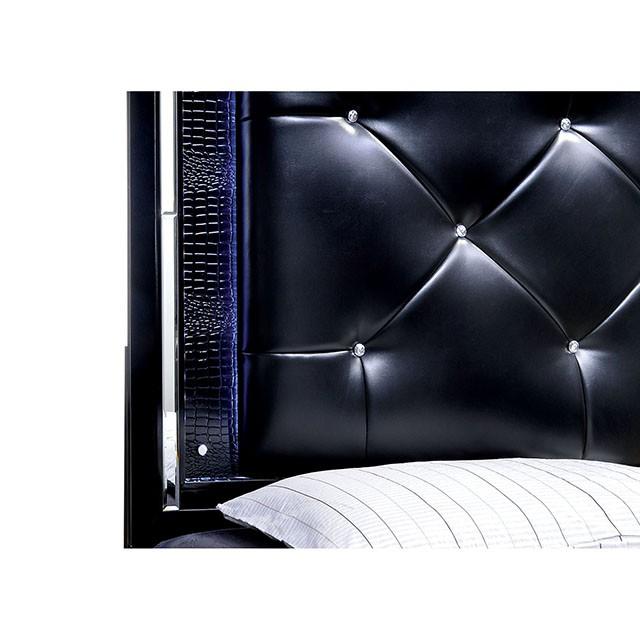 BELLANOVA Black Cal.King, E.King, & Queen Bed - Carl's Furniture (Garden City, KS)