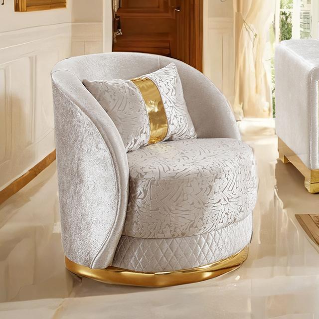 Valdosta Chair Black & Beige - Carl's Furniture (Garden City, KS)