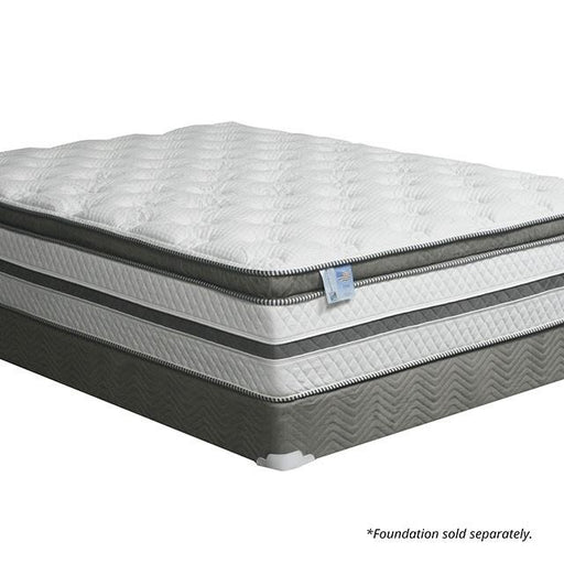 SIDDALEE White/Gray 16" Euro Pillow Top Mattress, Full - Carl's Furniture (Garden City, KS)
