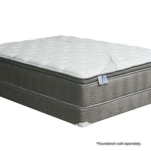 STORMIN White/Gray 13" Euro Pillow Top Mattress, Full - Carl's Furniture (Garden City, KS)