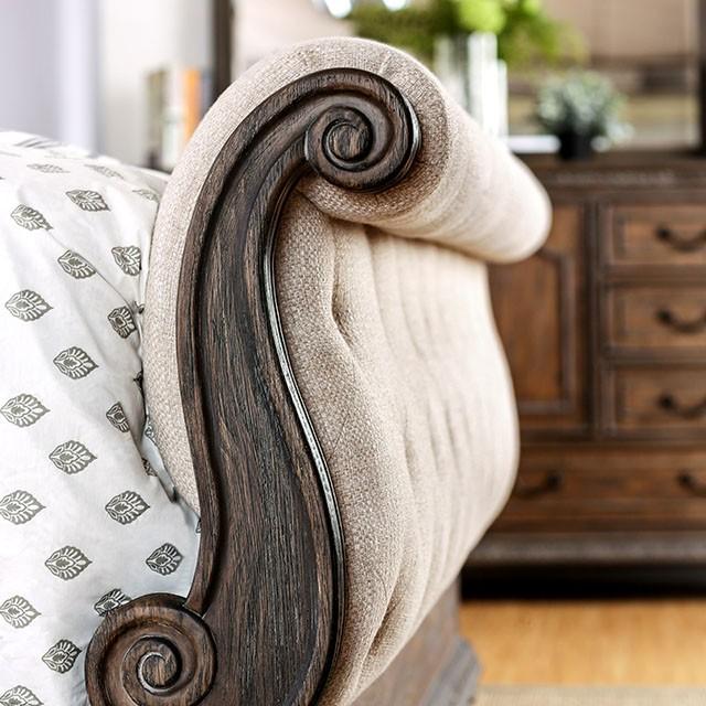 LYSANDRA Beige/Rustic Natural Tone Cal.King, E.King, & Queen Bed - Carl's Furniture (Garden City, KS)