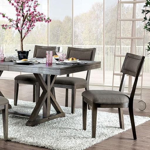Leeds Gray Dining Table - Carl's Furniture (Garden City, KS)