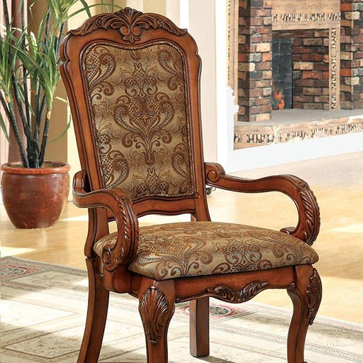Medieve Antique Oak Arm Chair (2/CTN) - Carl's Furniture (Garden City, KS)