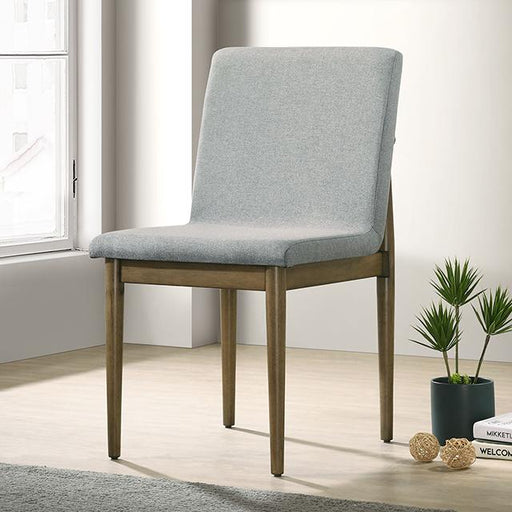 ST GALLEN Side Chair (2/CTN), Natural Tone/Light Gray - Carl's Furniture (Garden City, KS)