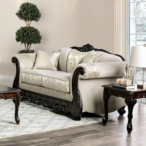 Newdale Ivory Love Seat - Carl's Furniture (Garden City, KS)