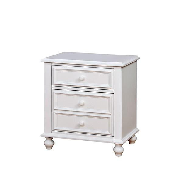 OLIVIA White Night Stand - Carl's Furniture (Garden City, KS)