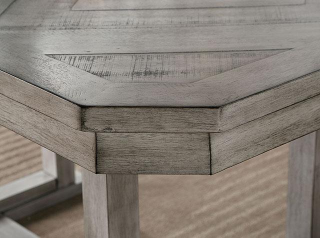 LAQUILA Dining Table, Gray - Carl's Furniture (Garden City, KS)
