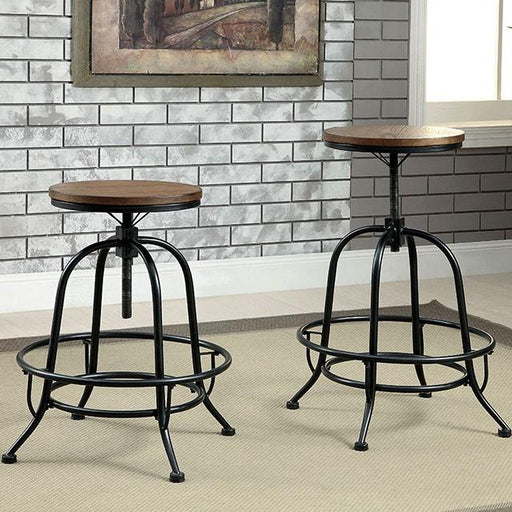 SILVIA I Medium Oak Counter Ht. Stool (2/CTN) - Carl's Furniture (Garden City, KS)