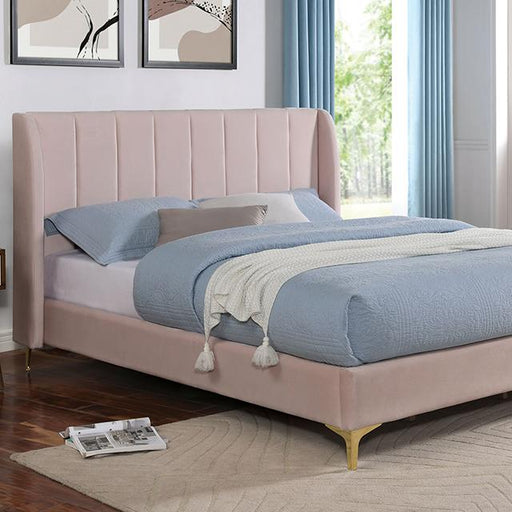 PEARL Full, Queen, & Twin Bed, Light Pink - Carl's Furniture (Garden City, KS)