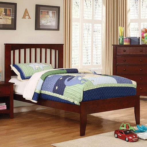 Pine Brook Cherry & White Full Bed - Carl's Furniture (Garden City, KS)
