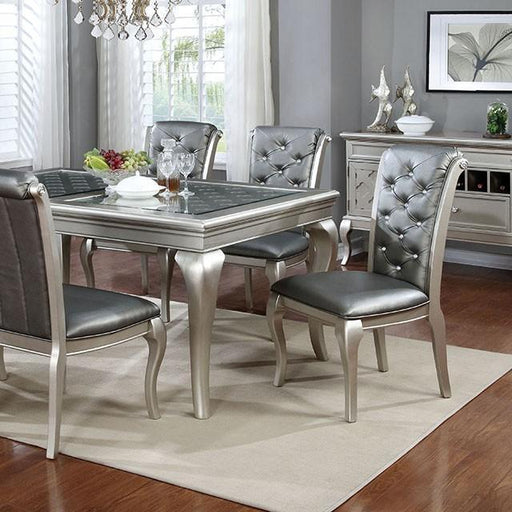 Amina Champagne Dining Table - Carl's Furniture (Garden City, KS)