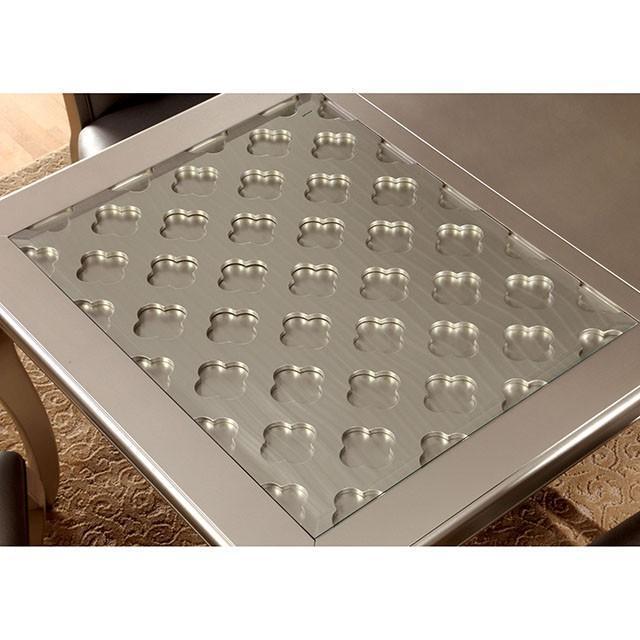 Amina Champagne Dining Table - Carl's Furniture (Garden City, KS)