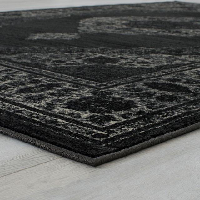 Kozlu Dark Gray 5' X 7' Area Rug - Carl's Furniture (Garden City, KS)