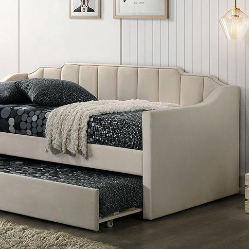 KOSMO Twin Daybed, Beige - Carl's Furniture (Garden City, KS)