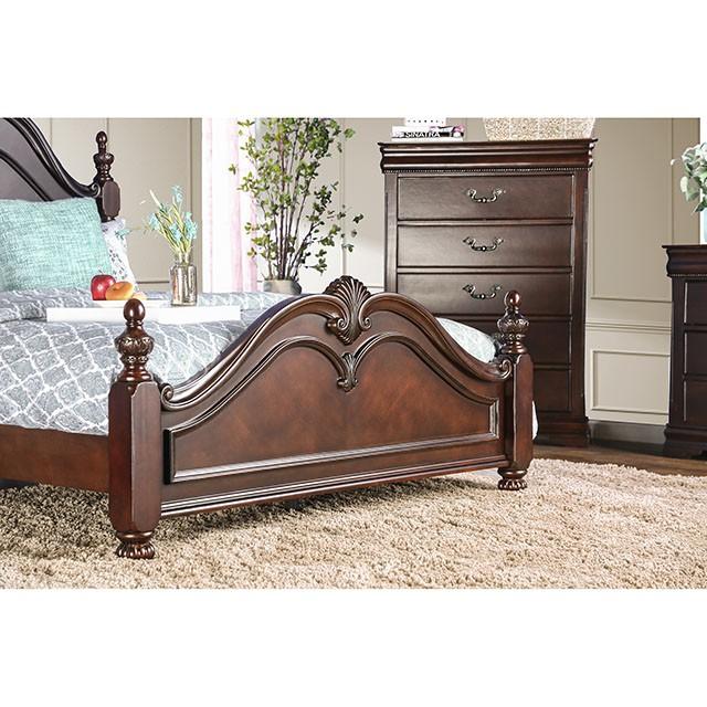 Mandura Cherry Cal.King & E.King Bed - Carl's Furniture (Garden City, KS)