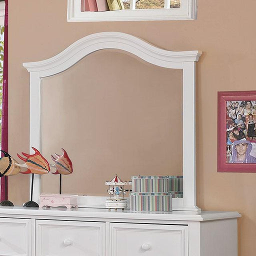 OLIVIA White Mirror - Carl's Furniture (Garden City, KS)