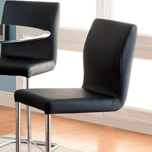 LODIA II Black Counter Ht. Chair - Carl's Furniture (Garden City, KS)
