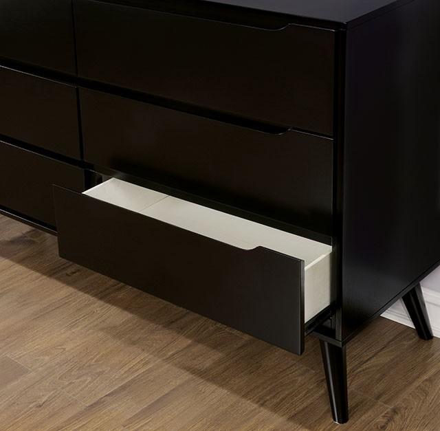 LENNART II Black Dresser - Carl's Furniture (Garden City, KS)