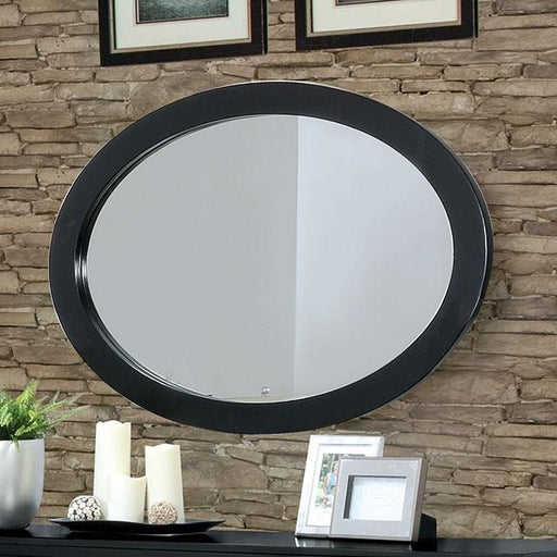 LENNART II Black Oval Mirror - Carl's Furniture (Garden City, KS)
