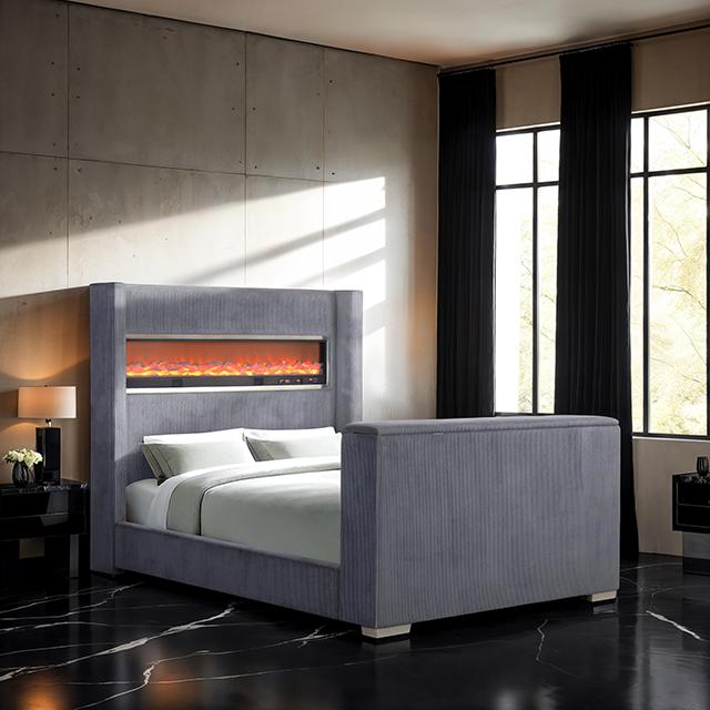Sumter Bed Black & Grey - Carl's Furniture (Garden City, KS)