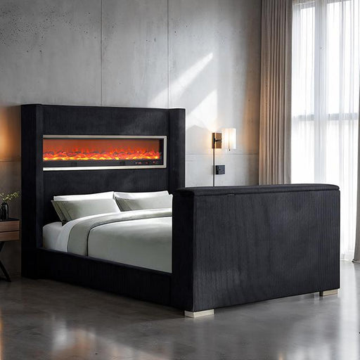 Sumter Bed Black & Grey - Carl's Furniture (Garden City, KS)