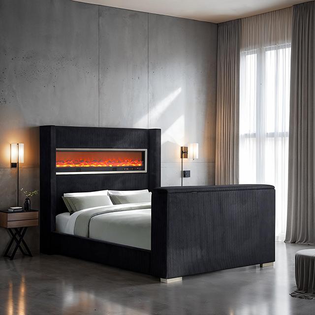 Sumter Bed Black & Grey - Carl's Furniture (Garden City, KS)