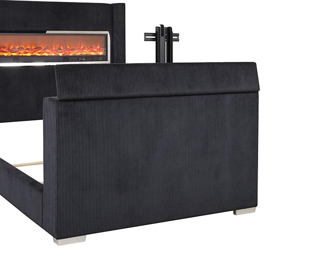 Sumter Bed Black & Grey - Carl's Furniture (Garden City, KS)